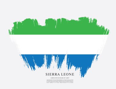 Sierra leone şablon bayrağı 