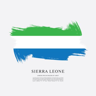 Sierra leone şablon bayrağı 