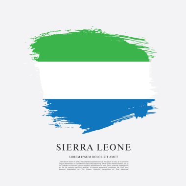 Sierra leone şablon bayrağı 
