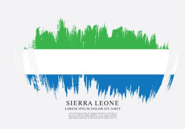 Sierra leone şablon bayrağı 