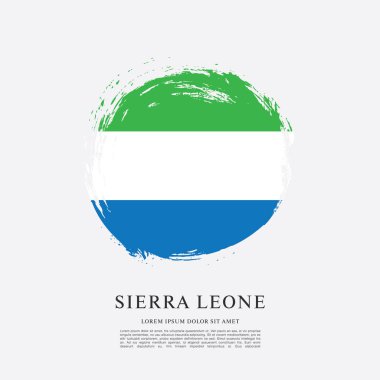 Sierra leone şablon bayrağı 