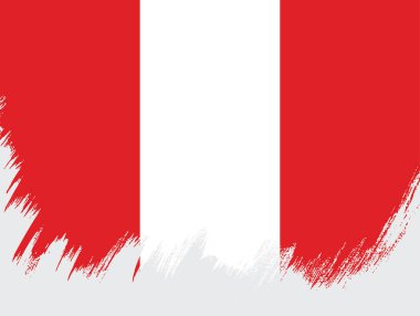 Peru şablon bayrağı 