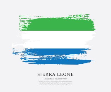 Sierra leone şablon bayrağı 