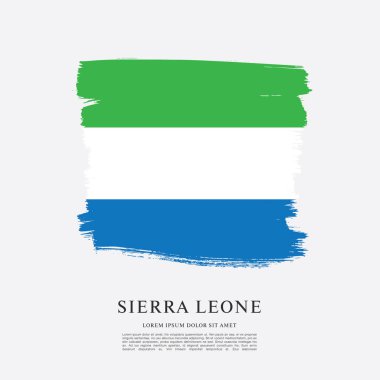 Sierra leone şablon bayrağı 
