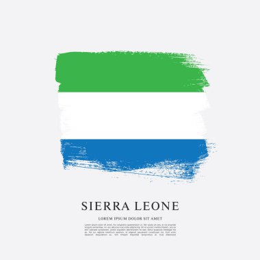 Sierra leone şablon bayrağı 