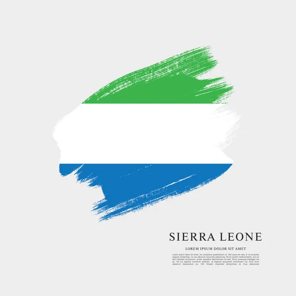 Sablon sierra leone zászlaja — Stock Vector