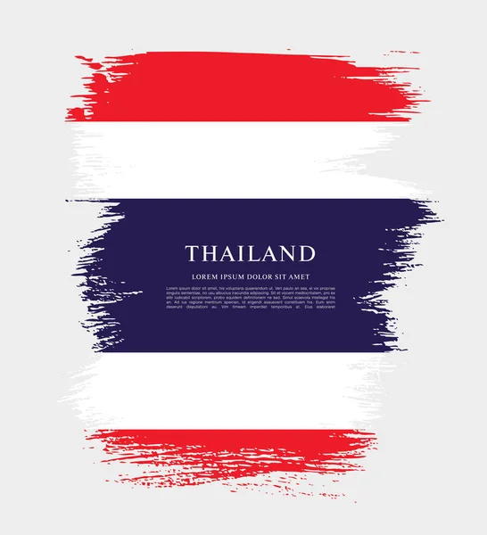 Bandiera della Thailandia modello — Vettoriale Stock