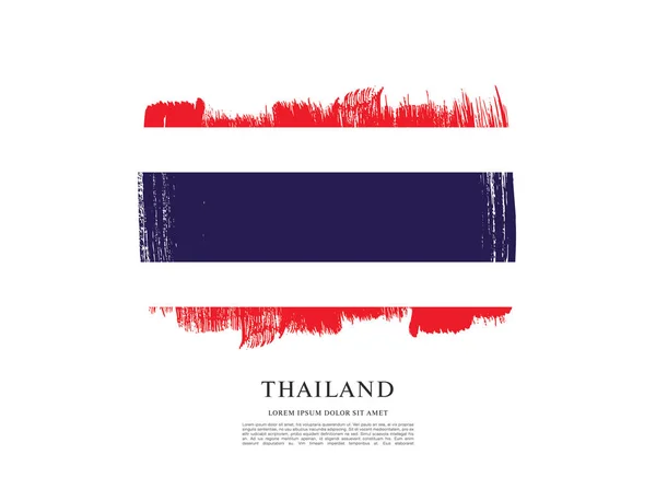 Plantilla Bandera de Tailandia — Vector de stock