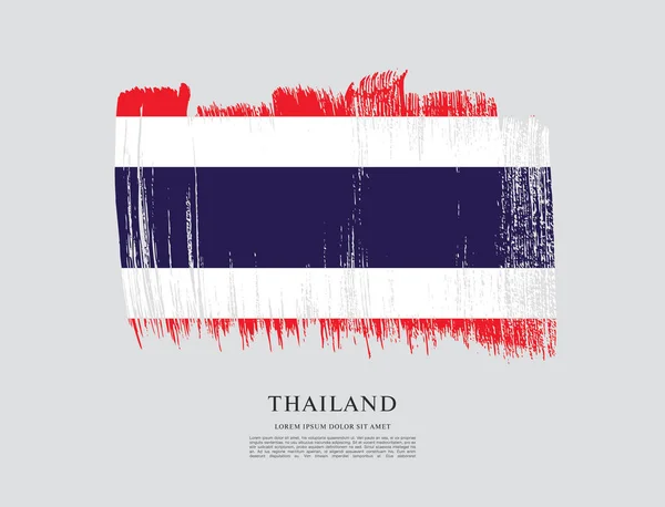 Sablon Thaiföld zászlaja — Stock Vector