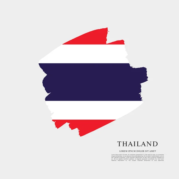 Bandiera della Thailandia modello — Vettoriale Stock