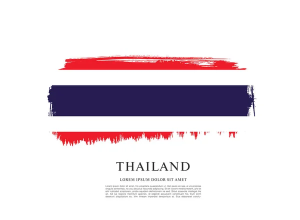 Шаблон флага Таиланда — стоковый вектор