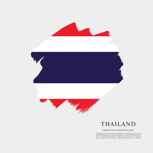 Vlag van Thailand sjabloon — Stockvector