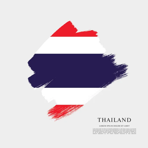 Vlag van Thailand sjabloon — Stockvector