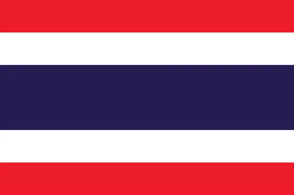 Plantilla Bandera de Tailandia — Vector de stock