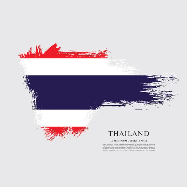 Flaga Tajlandii szablonu — Wektor stockowy