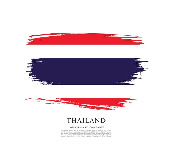 Шаблон флага Таиланда — стоковый вектор