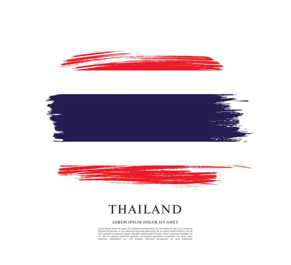 Bandiera della Thailandia modello — Vettoriale Stock