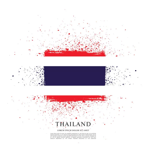 Plantilla Bandera de Tailandia — Archivo Imágenes Vectoriales