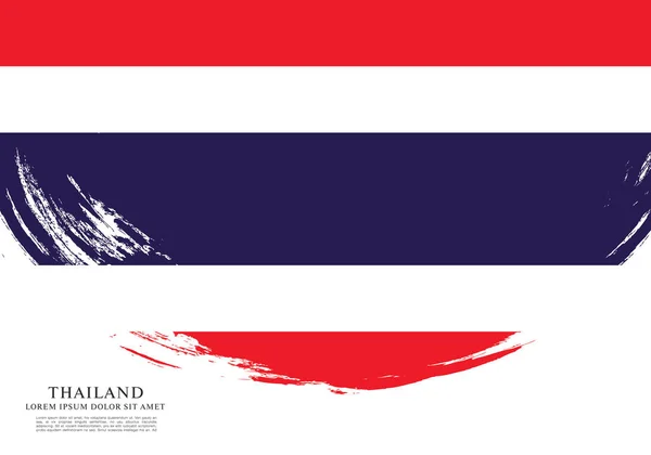Sablon Thaiföld zászlaja — Stock Vector