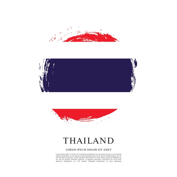 Bandeira do modelo Tailândia — Vetor de Stock