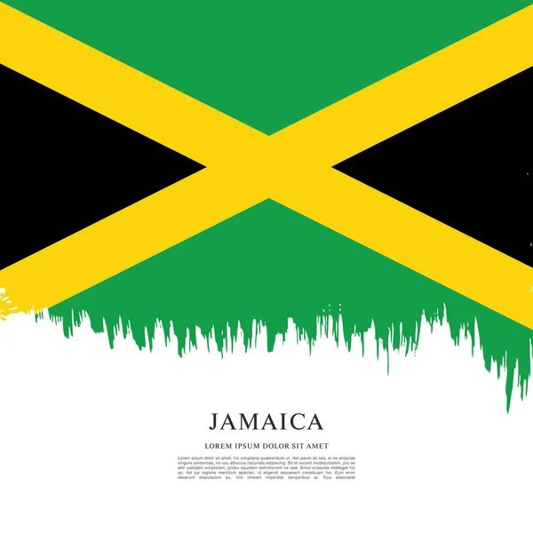 Bandeira do modelo Jamaica —  Vetores de Stock