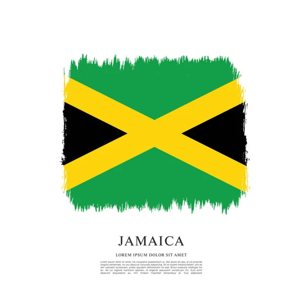 Bandeira do modelo Jamaica —  Vetores de Stock