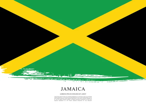 Bandeira do modelo Jamaica —  Vetores de Stock