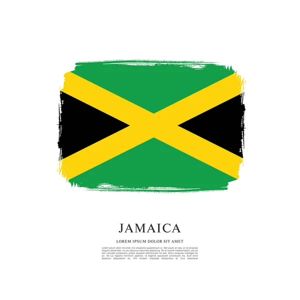 Bandeira do modelo Jamaica —  Vetores de Stock