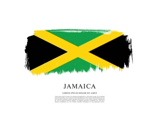 Bandeira do modelo Jamaica — Vetor de Stock
