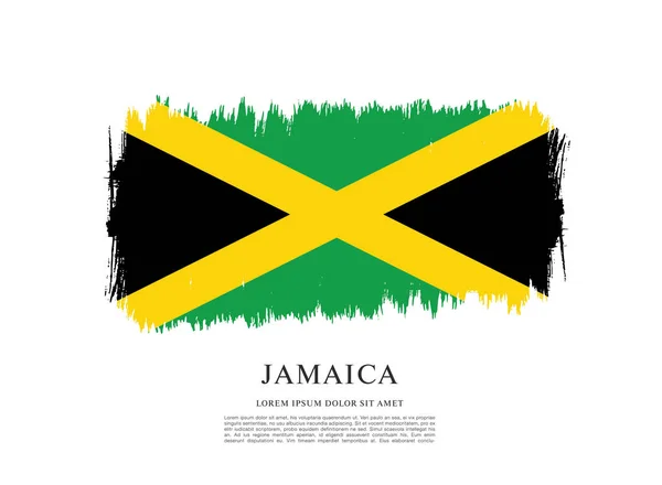 Flagge von Jamaica Vorlage — Stockvektor