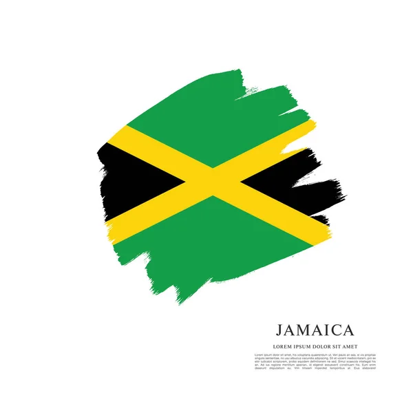 Plantilla Bandera de Jamaica — Vector de stock