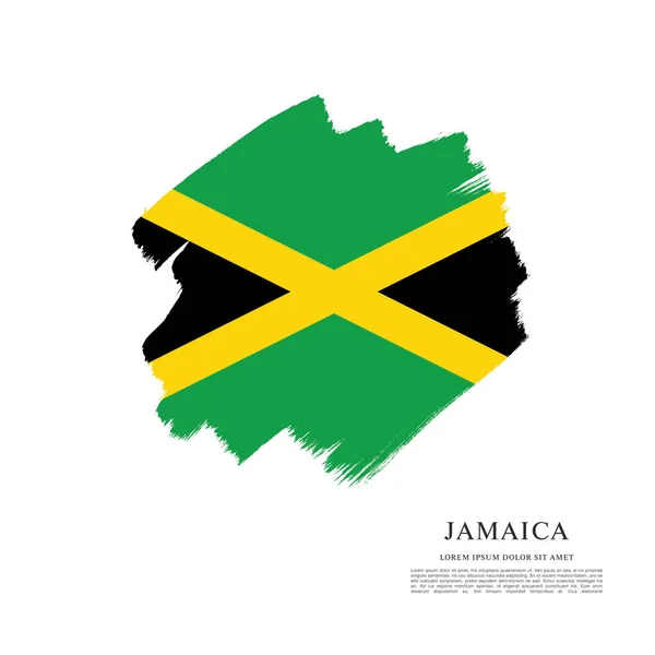 Bandeira do modelo Jamaica —  Vetores de Stock