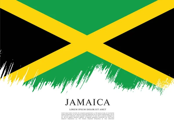 Flagga av Jamaica mall — Stock vektor