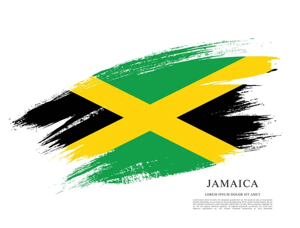 ジャマイカ テンプレートの旗 — ストックベクタ