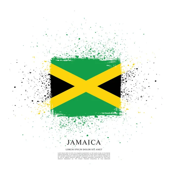 Flag of Jamaica template — Stock Vector