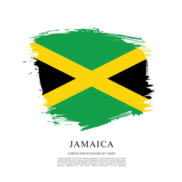 Gabarit Drapeau de Jamaïque — Image vectorielle