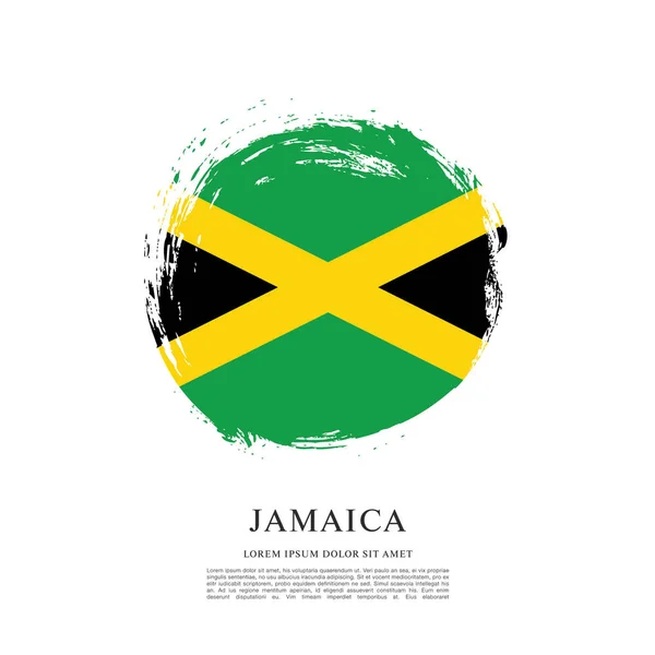 国旗的牙买加模板 — 图库矢量图片