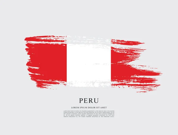 Флаг шаблона Перу — стоковый вектор