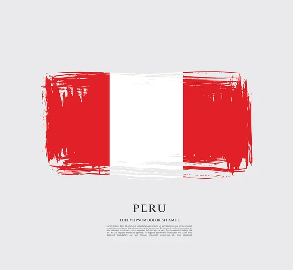 Флаг шаблона Перу — стоковый вектор
