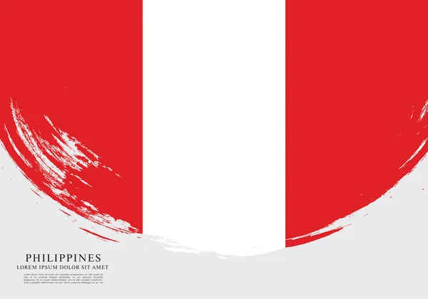 Plantilla bandera de perú — Vector de stock