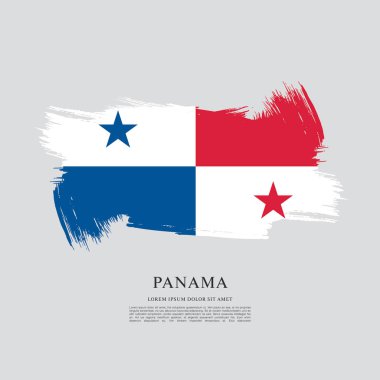 Panama şablon bayrağı 