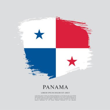 Panama şablon bayrağı 