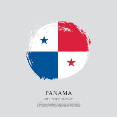 Panama şablon bayrağı 