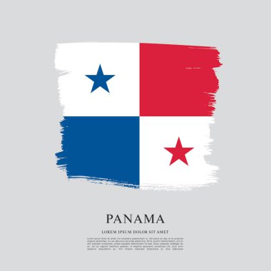 Panama şablon bayrağı 