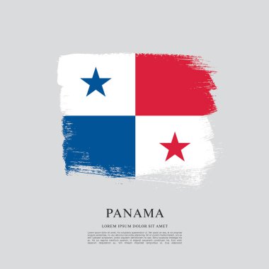 Panama şablon bayrağı 