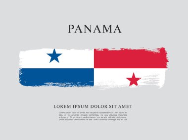 Panama şablon bayrağı 