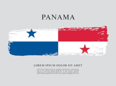 Panama şablon bayrağı 