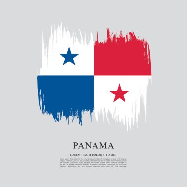 Panama şablon bayrağı 