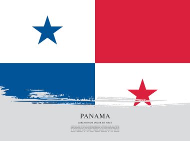 Panama şablon bayrağı 