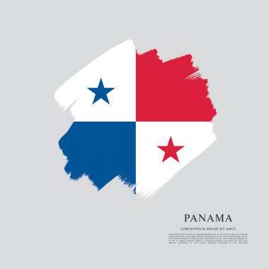 Panama şablon bayrağı 